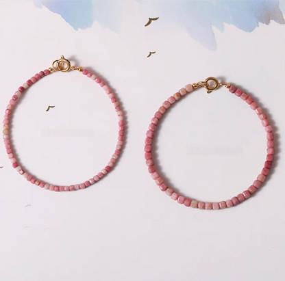 Rose Rhodonite Delicate Bracelet