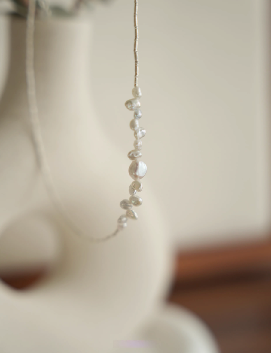 Ethereal Baroque Pearl Choker