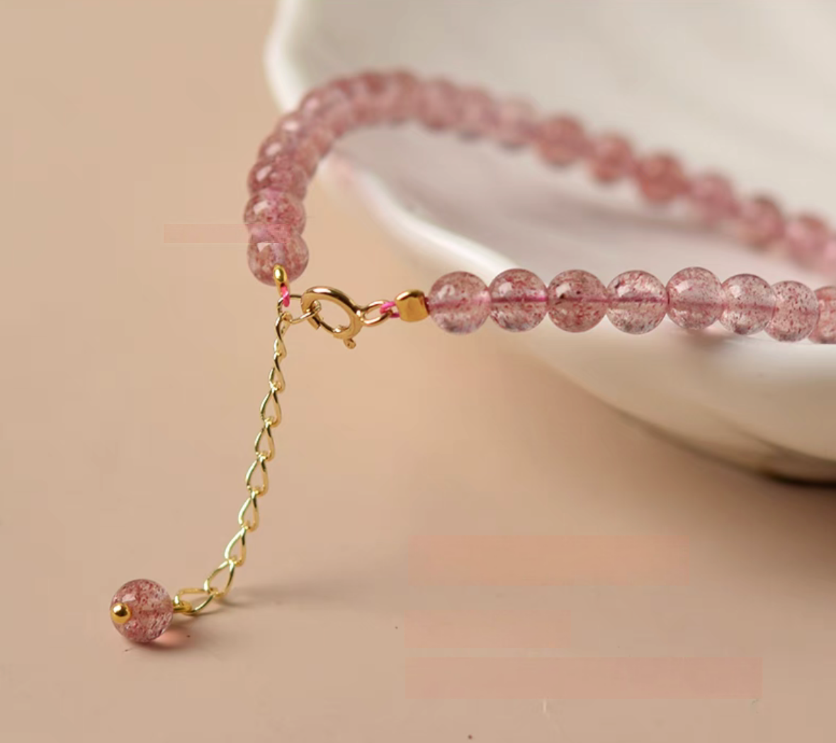 Strawberry Quartz Bracelet