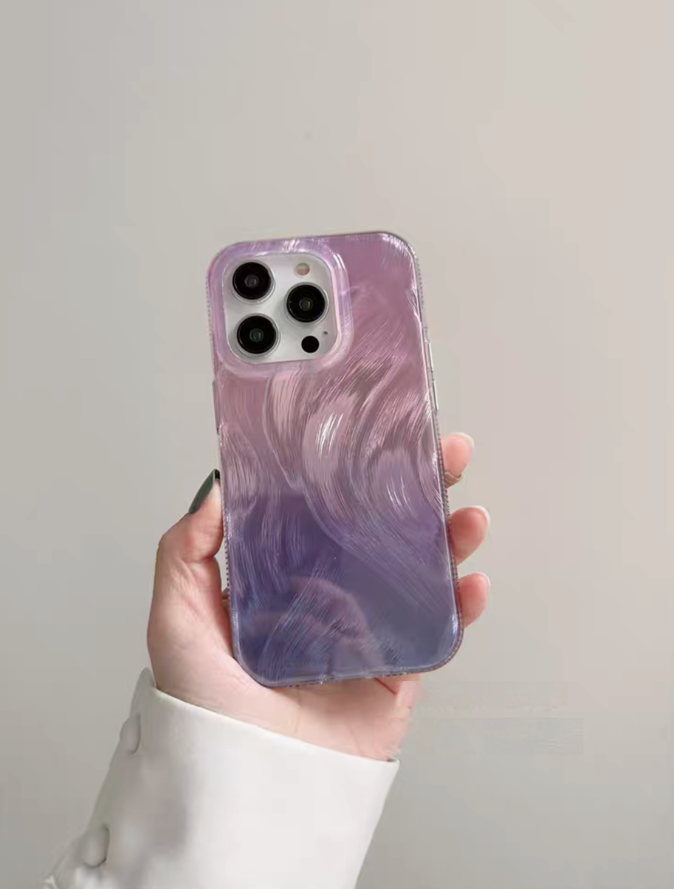 Feather Gradient Purple Phone Case