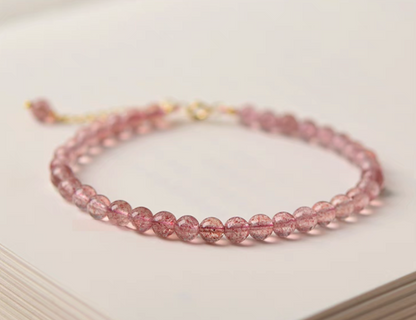 Strawberry Quartz Bracelet