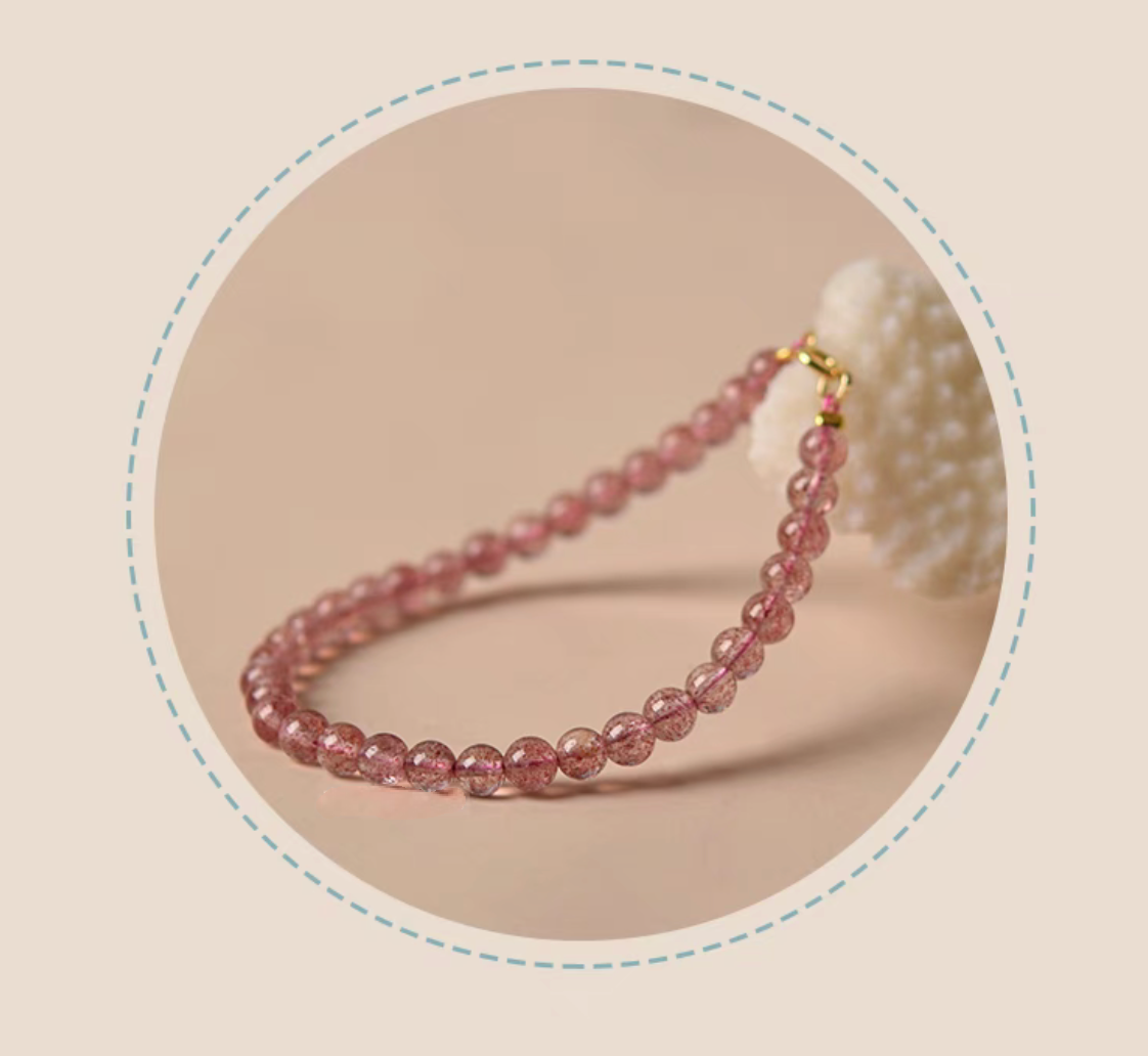 Strawberry Quartz Bracelet