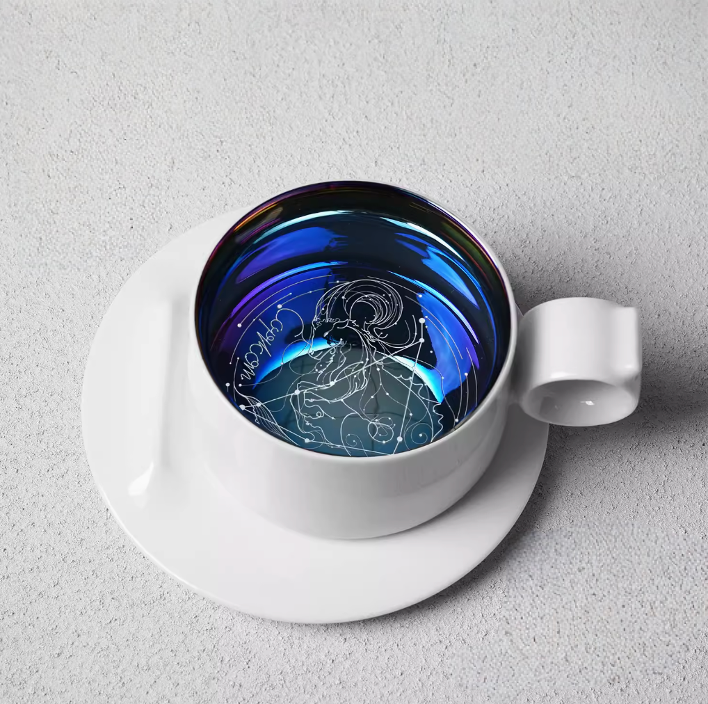 Zodiac Ring Handle Coffee Mug - 12 Constellations