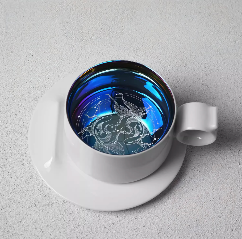 Zodiac Ring Handle Coffee Mug - 12 Constellations