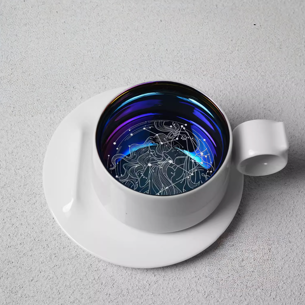 Zodiac Ring Handle Coffee Mug - 12 Constellations